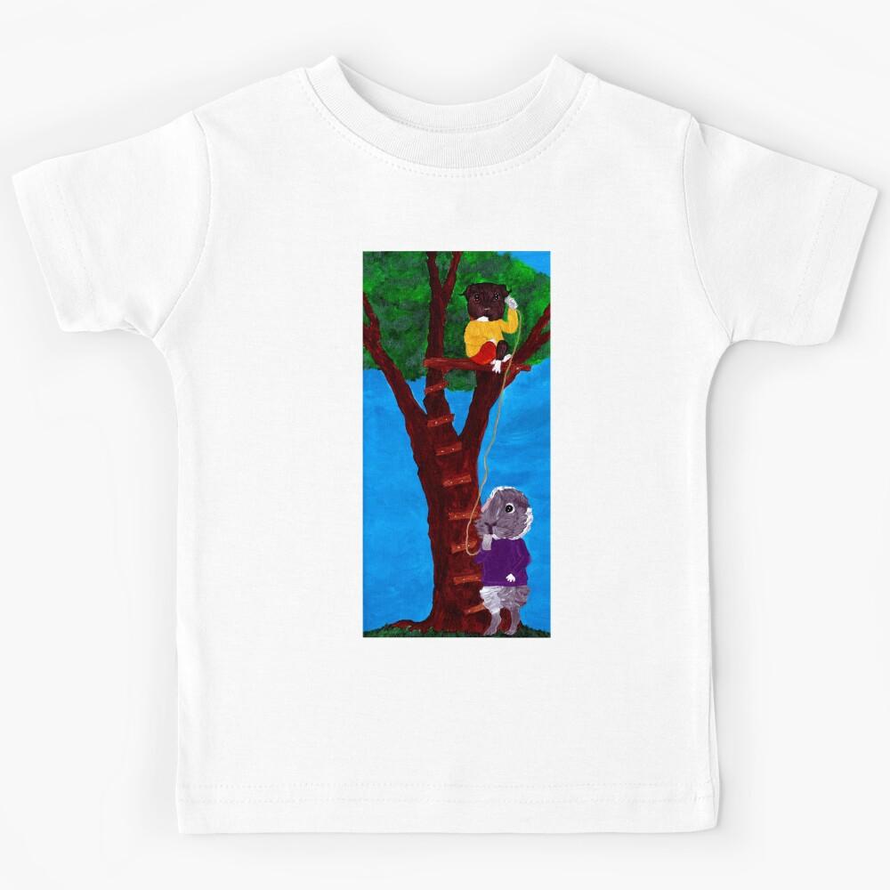 Guinea Pigs on the Phone: Jonesy & Snorri's Tin Cans Kids T-Shirt