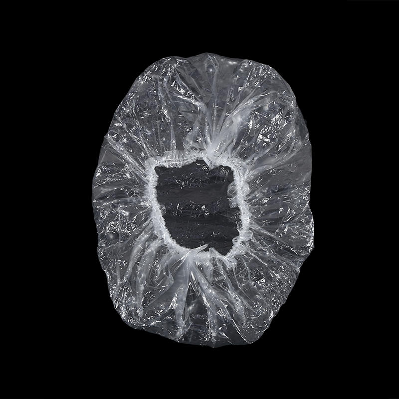 100Pcs Clear Disposable Shower Caps PE Waterproof Hair Caps for Hair Dye, Spa & Bathing Kitchen Bathroom Accessories