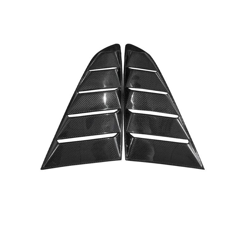 Carbon Fiber Rear Window Louvers for 2014-2022 Mustang - Stylish Decorative Accessory