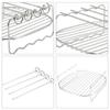 Durable Stainless Steel Air Fryer Accessories Air Fryer Rack Baking Dishes Tray Rack Grill Rack