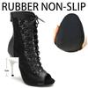 Women High Quality Thin High Heels Comfort Lace-up Boot Stilettos Jazz Dance Female Shoes Street Sexy Booties