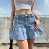 Women Fashion Pocket - Skirt Ladies Denim Skirt