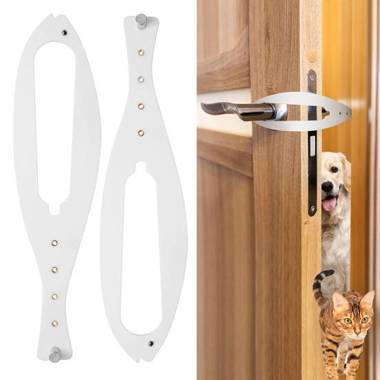 Дверная защелка для кошек, регулируемая, хорошая прочность, не допускает попадания собаки в туалетный лоток и кормушку для кошек, товары для домашних животных