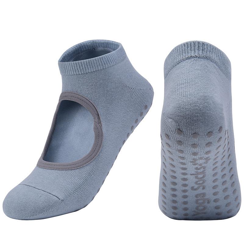 Color EU 35-42 Big Size Women Men Pilates Sock Anti-Slip Breathable Backless Yoga Ballet Dance Sports Grip Socks for