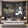 Custom Name Text Tapestry Korn Personalized Polyester Wall Tapestry For Bedroom And Room