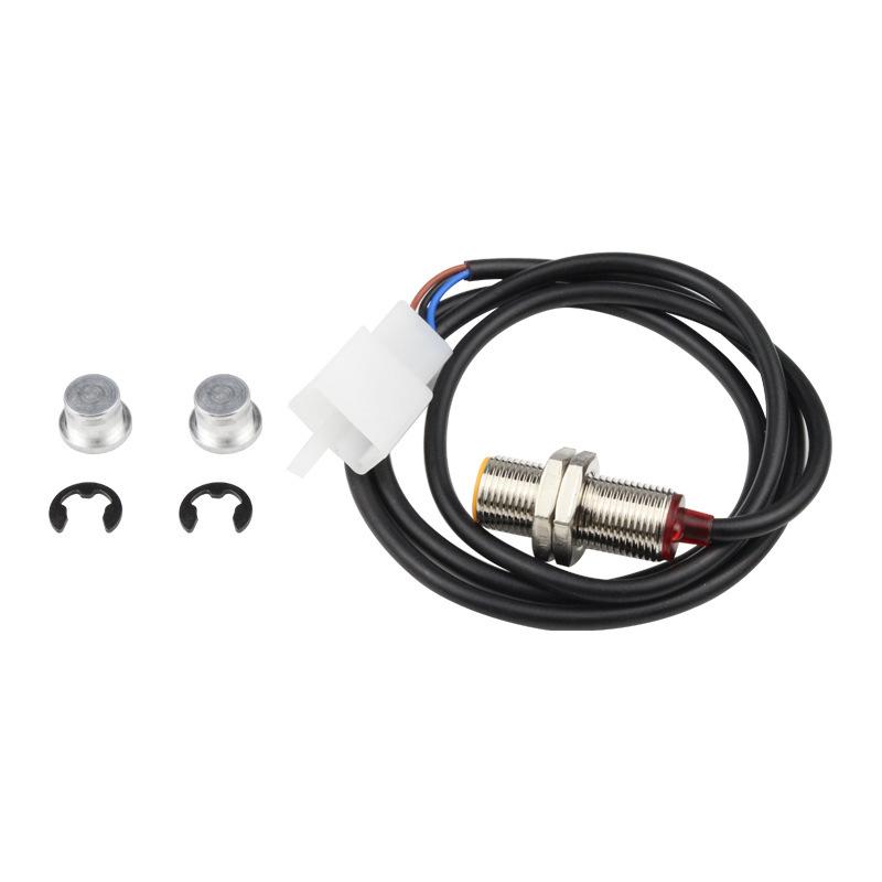Motorcycle Speedometer and Tachometer Sensor Kit: 2X Magnets & Sensor Wires for Digital ATV Odometer