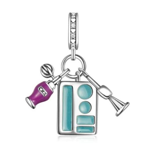 Последний Медный Любовный Кубик Рубика Форма для Кекса Подвеска-Шарм в Виде Батарейки Подвеска-Бусина Подходит Для Оригинального Браслета DIY Женская Бутиковая Ювелирная Бижутерия