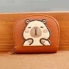 New Cartoon Capybara Coin Purse Cute Mini Multi-card Storage Bag Small and Convenient Change Storage Bag