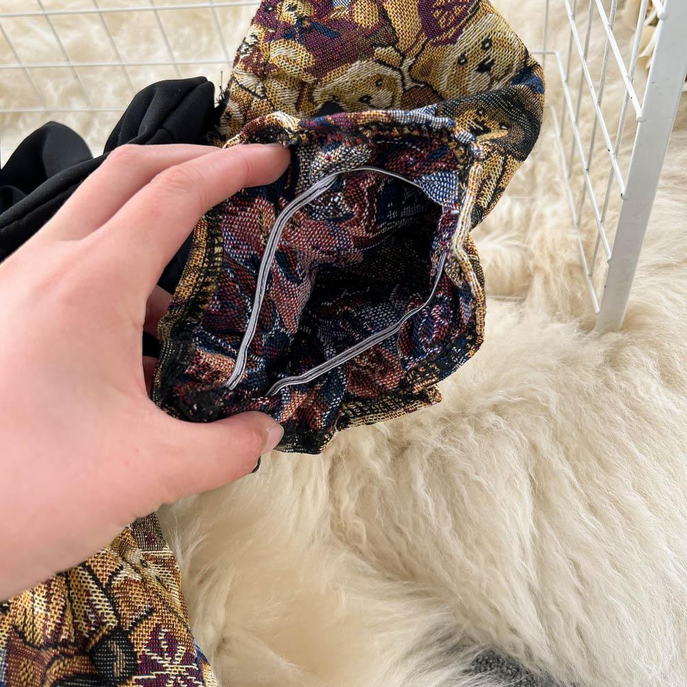 RUGOD Лето 2022, новое французское ретро модное платье с медвежонком, темпераментное платье с пышными рукавами, тонкое женское платье с талией