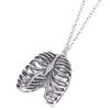 1pcs Fashion Gothic Vinage Rib Cage Necklace Anatomical Skeleton Heart Goth Punk Unique Retro Pendant Necklace For Men Women