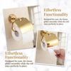 Exquisite Appearance Paper Roll Holder Copper Toilet Paper Holder Paper Towel Holder  Space Saving