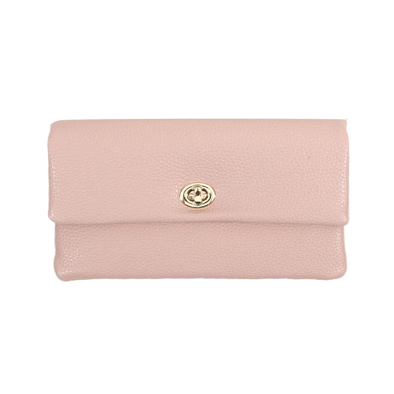 Стильные женские кошельки, длинные кошельки из ПУ кожи с застежкой, портативная сумка для денег, однотонный, простой, многофункциональный держатель для монет, модный женский кошелек