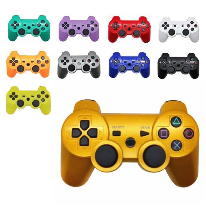 БЕЛЫЙ Беспроводной контроллер Bluetooth Двойной удар Двойная вибрация для PS3