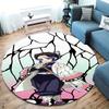 Demon Slayer Art Round Area Rug Carpet Rug For Living Room Bedroom Sofa Playroom Decor Nonslip Floor Mat