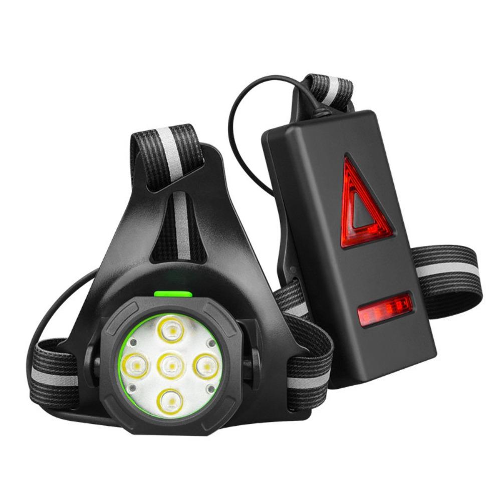 Rechargeable Night Running Light 3 Modes Outdoor Exercise Light LED Cycling Chest Light  Camping