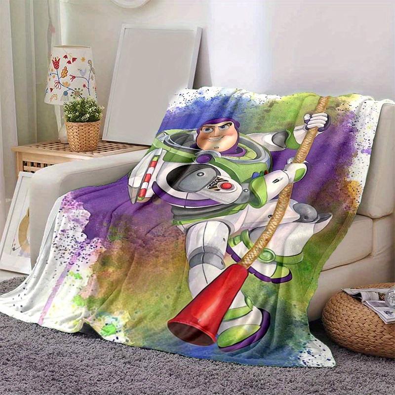 1pc, Buzz Lightyear Inspired Blanket - Seasonal Universal, Home Decor, Throw Blanket, Soft Flannel Throw Blanket - Versatile & Cozy for Bedr