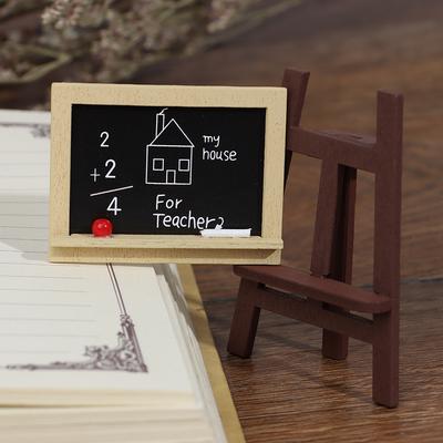 Миниатюрная меловая доска с мольбертом, аксессуар для кукольного домика, классная комната