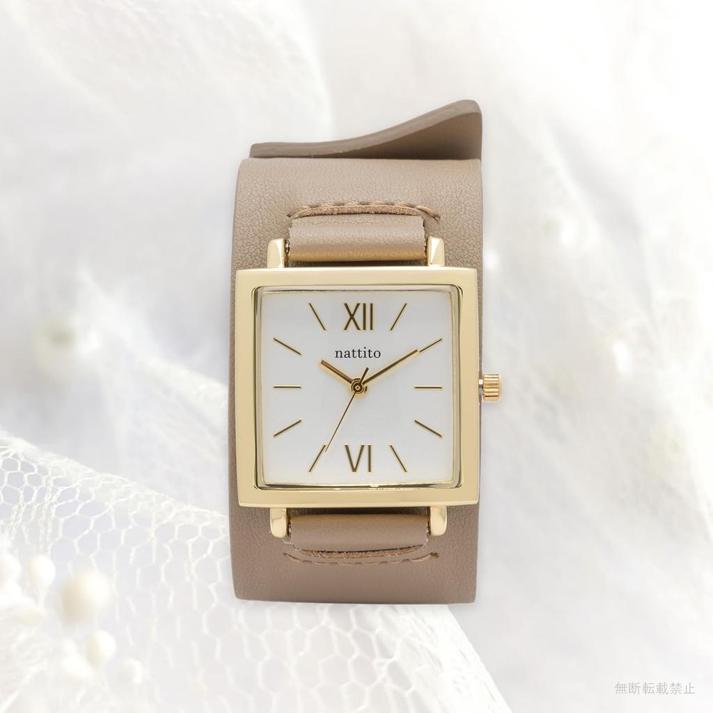 Полевые женские аналоговые часы с кожаным ремешком и браслетом, Krunto серо-бежевый, ST294-1