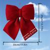Большой красный бархатный бант, рождественское украшение для елки, для Рождества, свадеб, отелей и украшения вечеринок
