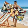 Maniac Tas Print Beach Towel, Large Soft Quick Dry Towel for Beach Camping Swimming