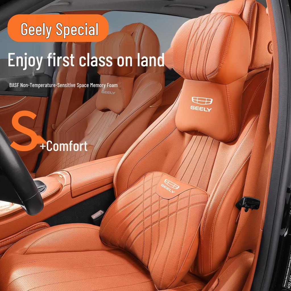 Совместимая подушка-подголовник и поясничная поддержка для автомобиля Geely Xingyue L, Xingrui, Emgrand, Xingyuan, Galaxy Starship 7