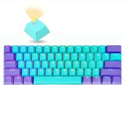 Guffercty kred GTSP Подсветка клавишных колпачков для клавиатуры RK61 PBT Клавишные колпачки OEM Профиль с выталкивателем клавиш для переключателей Cherry MX Gateron Kailh Игровые переключатели 60%