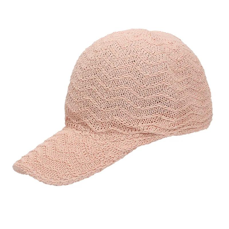 Summer Solid Color Peaked Hats Fashion Women Mesh Breathable Baseball Cap Personality Adjustable Snapback Hat Outdoor Sun Caps