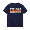 ATTICUS Подарок Имя Персонализированная Смешная Ретро Винтажная Футболка на День Рождения Удобная Хлопковая Мужская Футболка Уличные Футболки Оверсайз