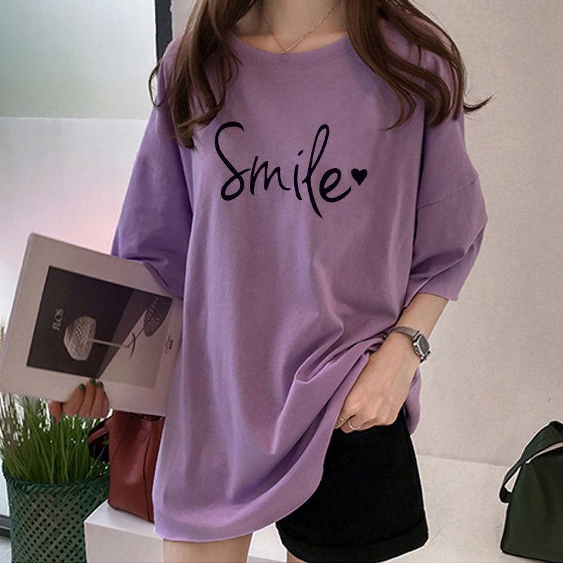 Summer Women's Short-sleeved Explosive Loose Cotton White T-shirt Top Women T Shirt