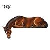 Rustic Home Ornaments Western Horse Wooden Door Topper Decor, 2D Printed Frame Gift for Animal Lovers Ornament, Top Shelf Decoration Farmhouse