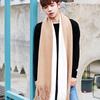 Korean Style Long Wool Tassel Scarf Thickened Winter Neckerchief Women Cashmere Scarf  Women/Male