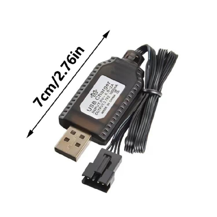 Зарядный кабель USB 7,4 В, 2 шт., с разъемами SM2.0 4P для Li-Po аккумуляторов, автомобилей, машинок и гаджетов