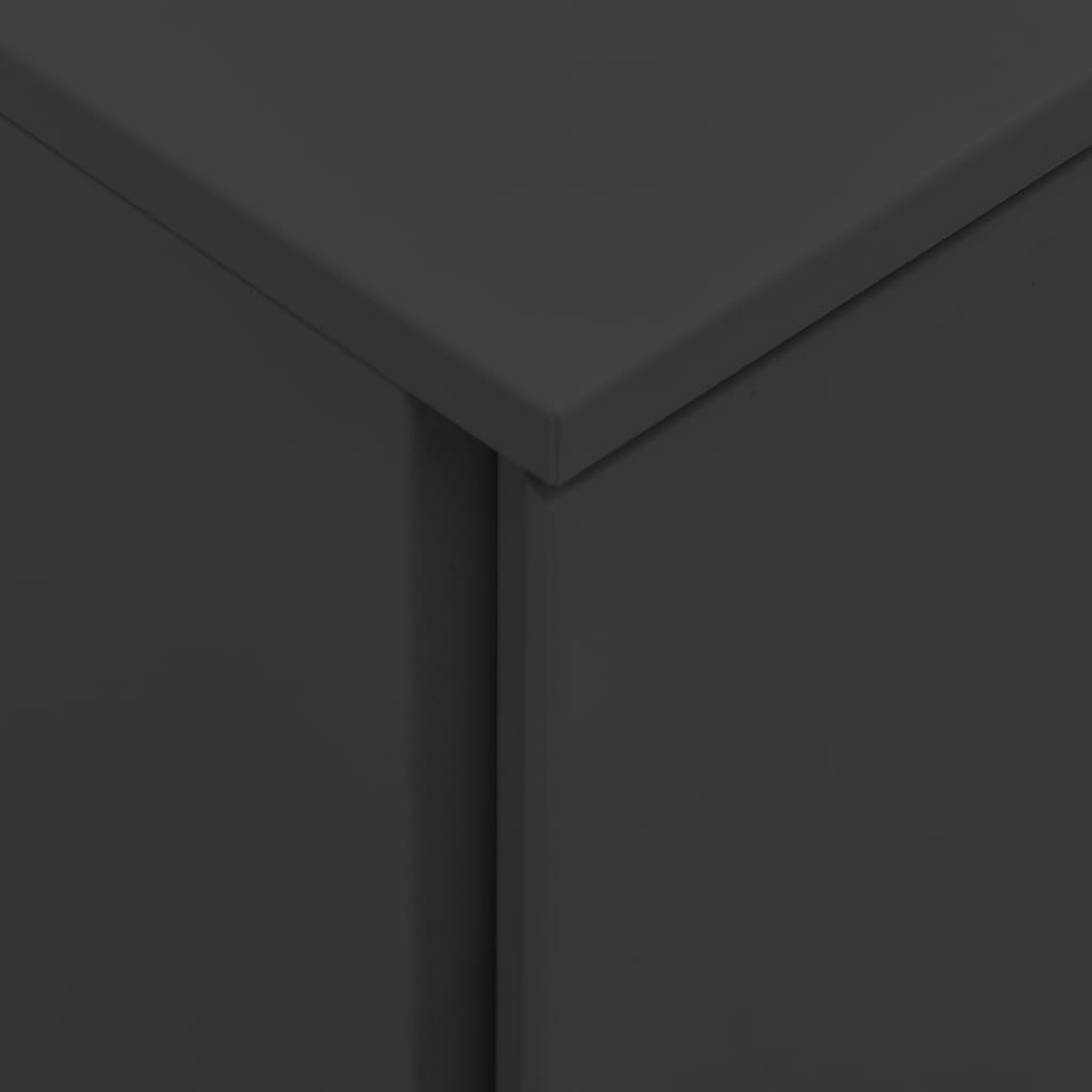 File Cabinet with Casters Anthracite 39 x 45 x 67 cm Steel