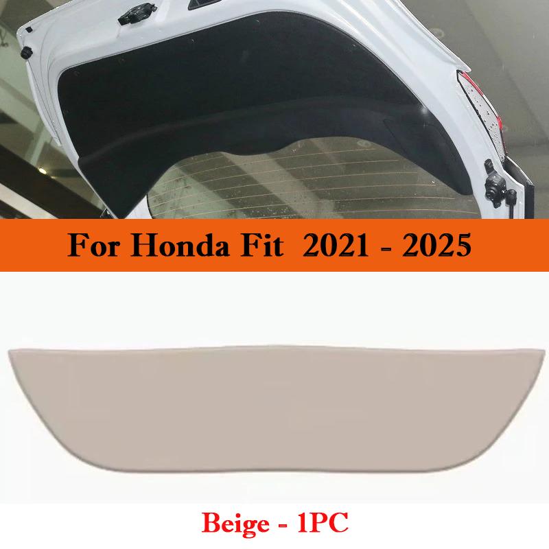 Для Honda Fit 2014-2026 Автомобильная накладка на дверь багажника от пинков Защитная наклейка от царапин на крышку багажника Вкладыш в багажник Аксессуары для интерьера