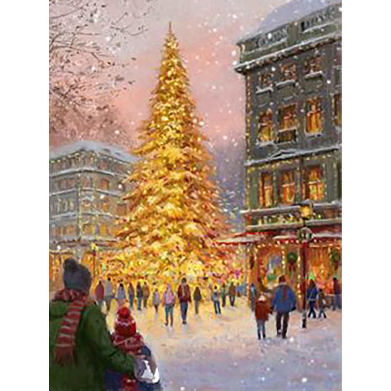 DIY Christmas Tree 5D Diamond Painting Full Round Drill Cartoon Diamond Embroidery Cross Stitch Kit Home Decor Wall Art Gift