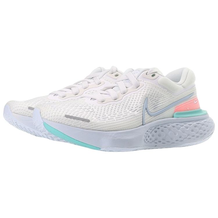 Nike ZoomX Invincible Run Flyknit White Dynamic Бирюзовые женские кроссовки Lava-Glow Hydrogen-Blue CT2229-102