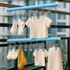 Double-layer Clothes Drying Rack Windproof Sock Clips Durable Drying Clips  Balcony Storage