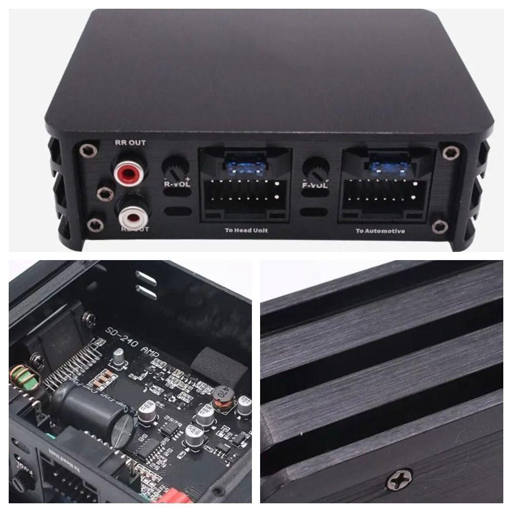 Интеллектуальный автомобильный усилитель мощности Большой экран 6-канальный усилитель мощности Автомобильное аудио