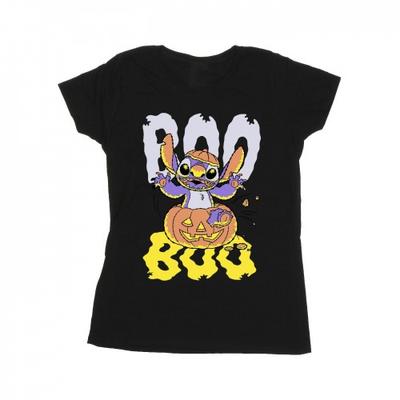 Женская/дамская хлопковая футболка с принтом тыквы Boo