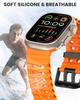 Ремешки для Apple Watch Ultra 2 Ремешок 49 мм 46 мм 45 мм 44 мм 42 мм Спортивный силиконовый ремешок браслет iWatch series 10 9 7 8 6 5 4 SE