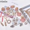 Ztech New Pink Series Crystal Beads Tassel Earrings for Women Girls Elegant Cute/Romantic Korean Style Statement Jewelry Brincos