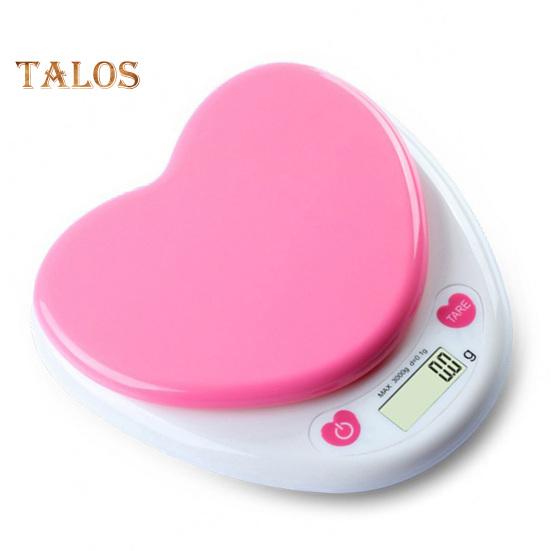 Mini Scale Minimalistic Stylish Large Screen Display Practical Rice Grains Digital Kitchen Heart-shaped Scale for Laboratory