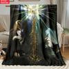 Anime Yagami with Chains Print thin Flannel Blanket for Living Room,Sofas Blankets,Lunch Break,blankets fluffy blanket