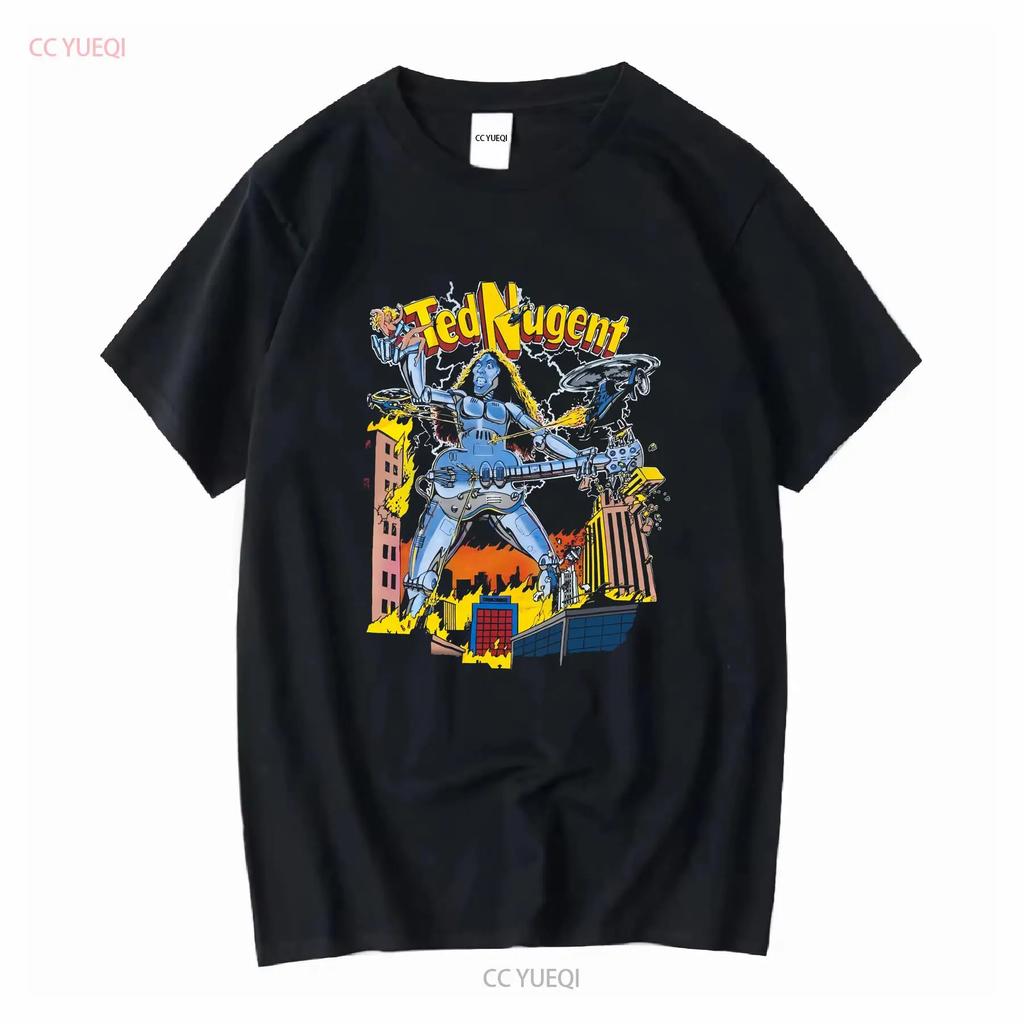 Винтажная футболка с рок-тура Ted Nugent XL с длинным или коротким рукавом винтажная Постиранная мужская Повседневный топ Для повседневной носки дизайнерская одежда