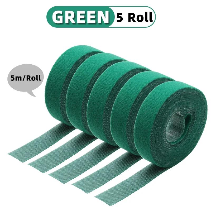 5m/roll Self Adhesive Tape Cable Ties Reusable Loop Bundle DIY Accessories Nylon Strap Organizer Clip Wire Holder ManagementPinstriping Tape 3