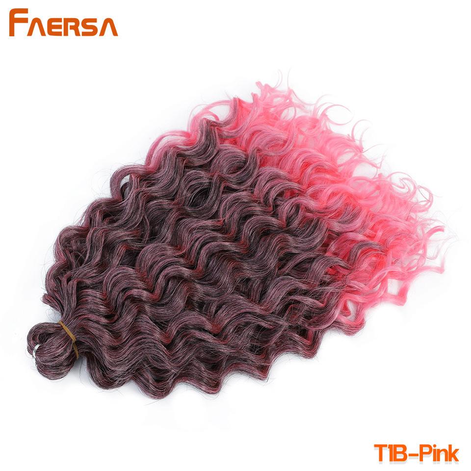 Волосы Ocean Wave Crochet Deep Wave Hawaii Curl Crochet Braids Синтетические косички Наращивание волос Ombre Blonde 18 дюймов Африканские кудри