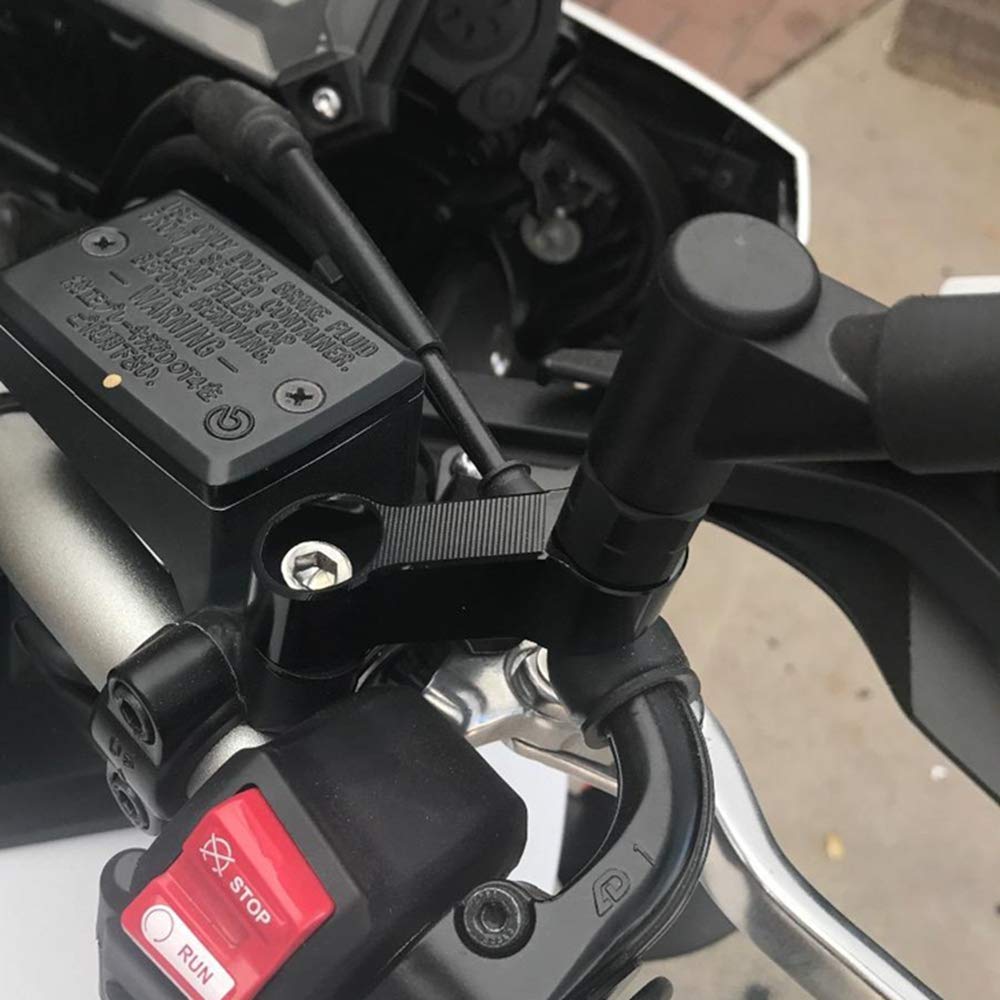 Держатель зеркала Beilike, Смещенный держатель, Универсальный алюминиевый, 0,4 дюйма (10 мм), Позитивный винт, 1,6 дюйма (40 мм)