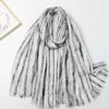 2024 Spring And Autumn Winter New Cotton And Hemp Long Thin Scarf Travel Versatile Sunscreen Warm Shawl For Women