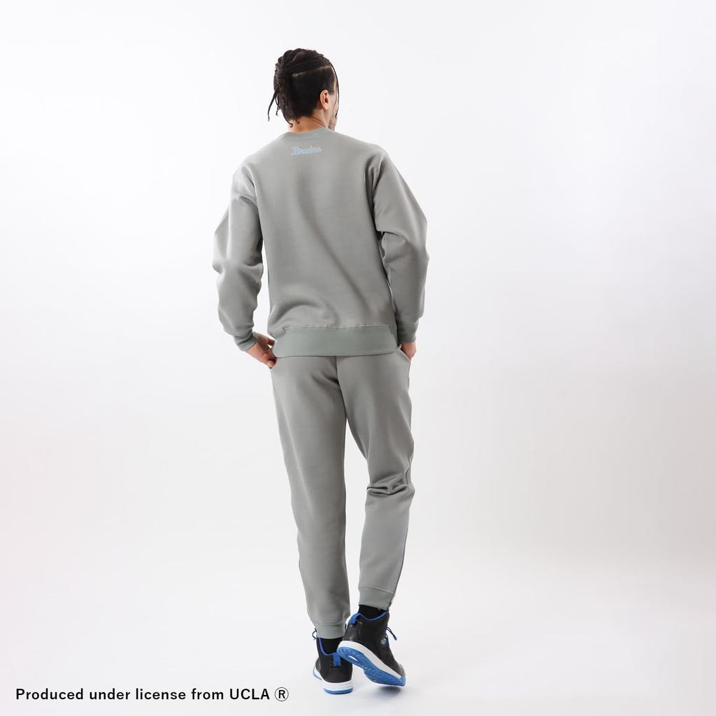 Длинный рукав, круглый вырез, эластичный термографический принт UCLA Crew Neck Толстовка Баскетбол Оксфорд Серый L [Champion] Футболка C3-YB061 Мужская