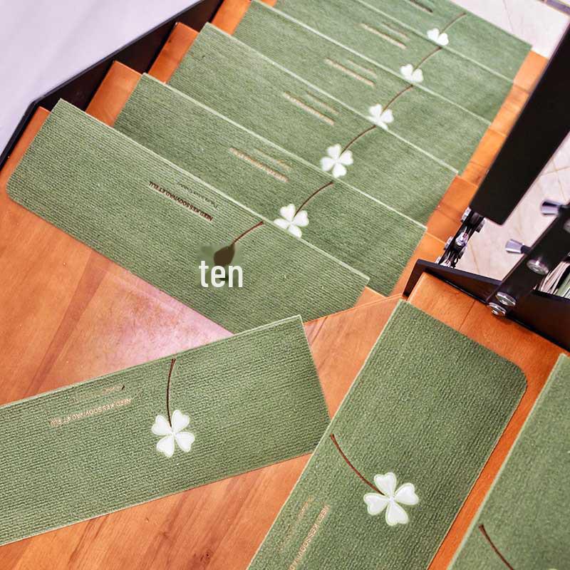 Нескользящие светящиеся коврики для лестниц, пригодные для машинной стирки – самоклеящиеся деревянные коврики для ног без клея